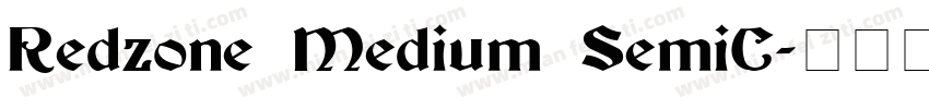 Redzone Medium SemiC字体转换